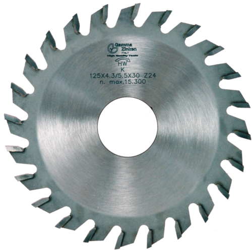 K Conical toothed scoring saw blade for panel