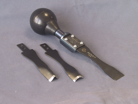 Set with hand grip and 3 Softcut gouges art 3300