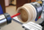 Threading device for wood lathe art 4208
