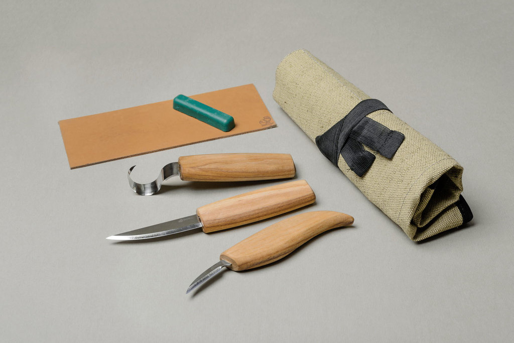 Set di coltelli per intaglio cucchiaio legno - Gamma Zinken Store